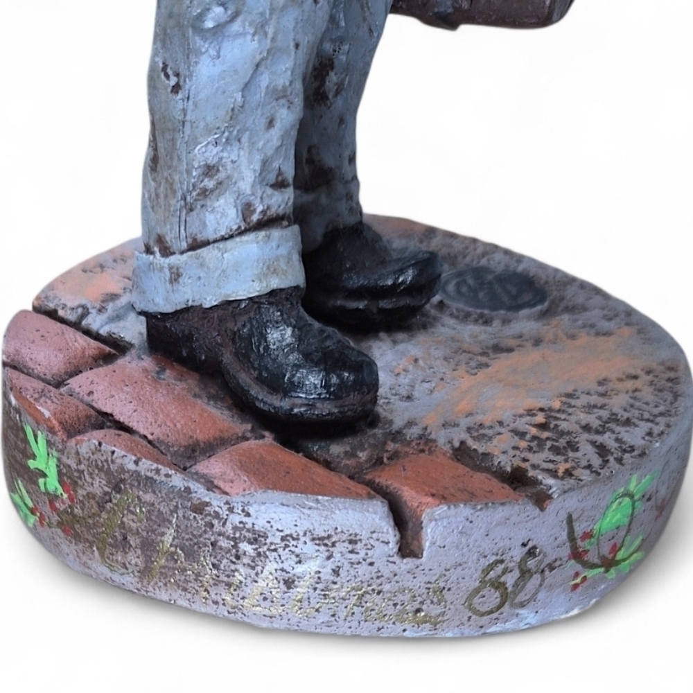 Michael Garman “The Traveler” 1977 Signed Sculpture – Christmas ’88 Edition - Picture 8 of 12